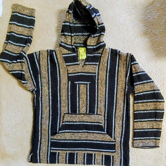 Authentic Striped Baja Pullover Hoodie - Picture 1 of 4